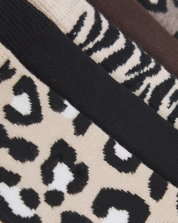 Pretty Secrets (5 Pair Pack) Ankle Socks (Wide Fit) Animal