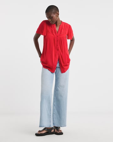 Textured Crinkle Ladder Insert Top