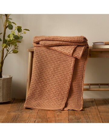 Pineapple Elephant Jaipur Waffle Cotton Throw