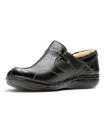 Clarks Un Loop Button Slip On Shoes Standard Fit