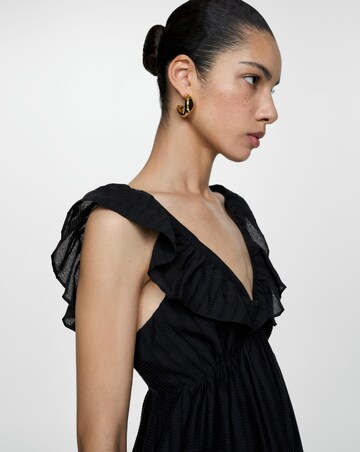 Mango Ramona V Neck Midi Dress