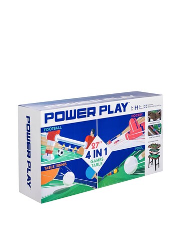 4 in 1 Stand Up Games Table - Dark Brown