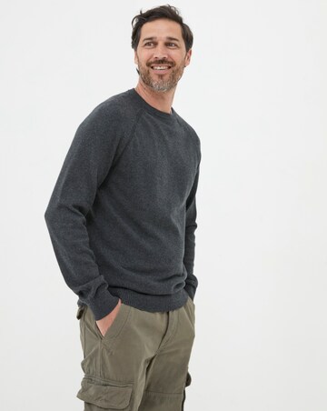 FatFace Rye Cashmere Cotton Crew Neck Jumper