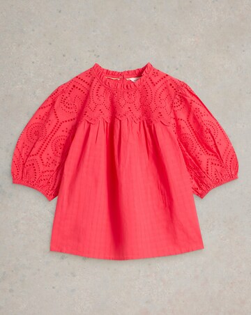 White Stuff Lexi Cotton Broderie Top