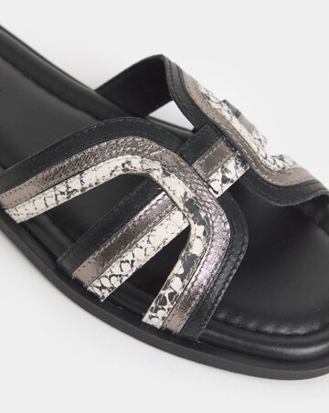 Fae Woven Detail Mule Sandals - Wide Fit (E)