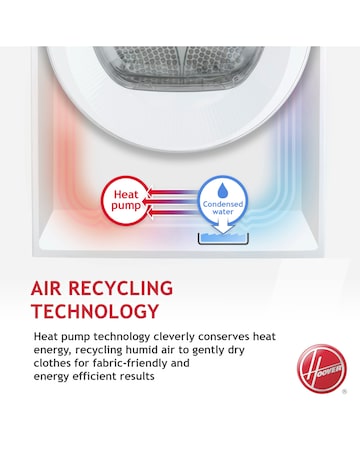 Hoover H-DRY 500 NDEH11A2TCEXM 11kg Heat Pump Tumble Dryer, White , A++ Rated