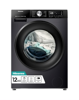 Hisense 3S Series WF3S1243BB3 WiFi enabled 12kg 1400 Spin Washing Machine Black