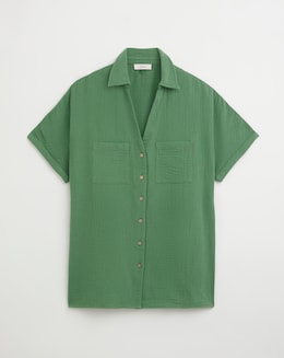 Julipa Pure Cotton Longline Shirt