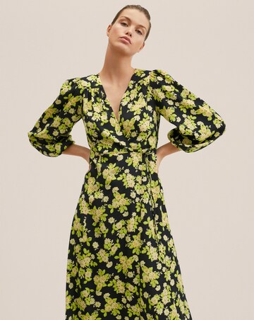 Mango Flower Print Dress