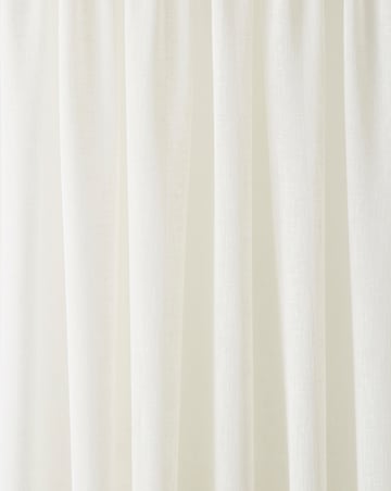 Tahiti Pom Pom Linen Look Voile