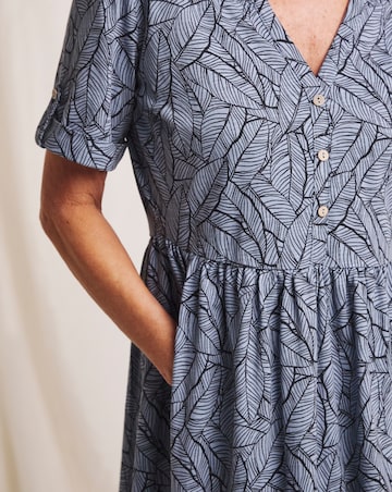 Julipa Turn Up Cuff Pure Cotton Dress