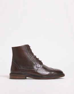 Hi Shine Leather Formal Boot Wide