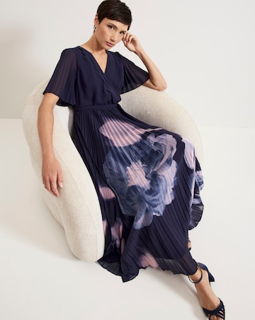 Phase Eight Abigail Printed Pleat Maxi Dress