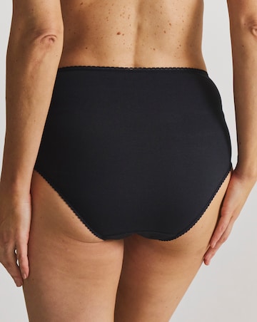 Pretty Secrets (4 Pack) Lace Top Cotton Full Fit Brief Knickers