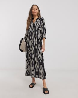 Printed Kaftan Dress
