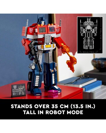 LEGO Icons Optimus Prime, Transformers Robot Model Set 10302