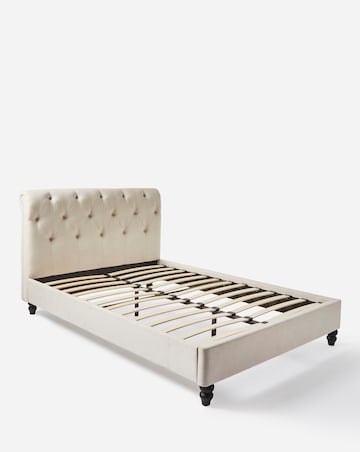 Megin Buttoned Bed Frame
