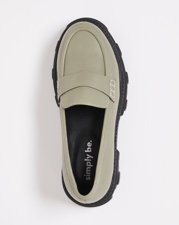 Messina Lug Sole Chunky Loafer Shoes - Extra Wide Fit (EEE)