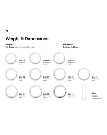 Ultrahuman Ring AIR Bluetooth Smart Ring - Air Silver - Size 11