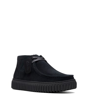 Clarks Suede Torhill Boots - Black