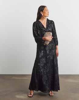 Joanna Hope Lurex Maxi Dress