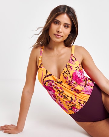 MAGISCULPT Twist Front Blouson Swimsuit