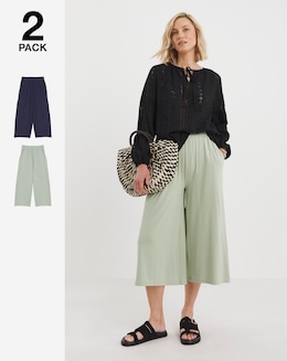 2 Pack Jersey Culottes