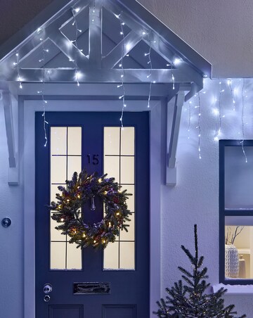 Multifunction Icicle Christmas Lights - White