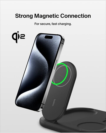 Belkin BoostCharge 3-in-1 Foldable Wireless Charger for Apple Devices - Black