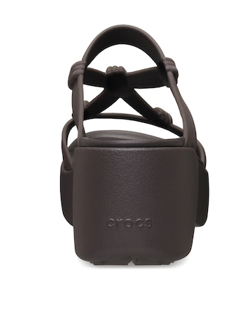 Crocs Espresso Brooklyn Knot Sky Sandal - Standard Fit