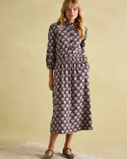 Joules Hazel Geo Midaxi Dress