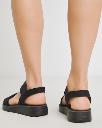 Simply Be Vanya Stretchy Strap Sandals - Extra Wide Fit (EEE)