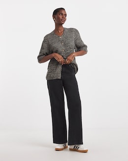 Magisculpt Washed Black Wide Leg Jeans