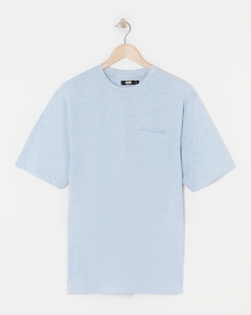 Relaxed Fit Marl Pocket T-Shirt