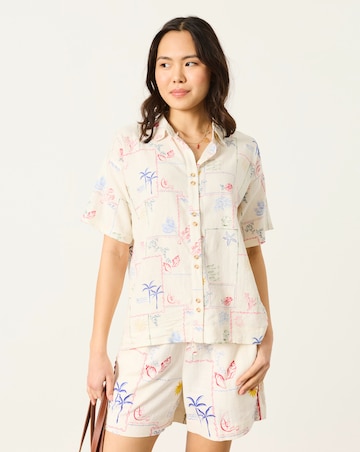 FatFace Kara Postcard Shirt