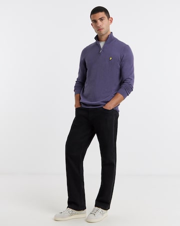 Lyle & Scott Cotton Merino 1/4 Zip Jumper - Graystone