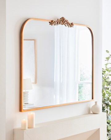 Joanna Hope Antique Gold Over Mantle Mirror