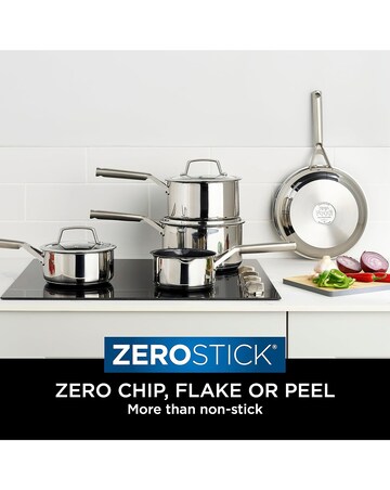 Ninja Foodi ZEROSTICK Stainless Steel 20cm Saucepan with Lid