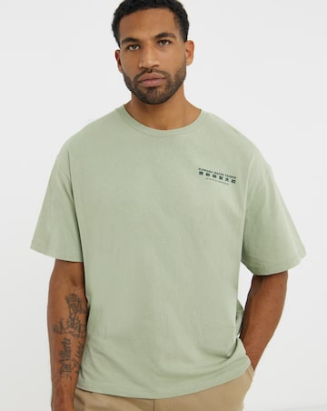 Jack & Jones Kumano Back Graphic T-Shirt - Green