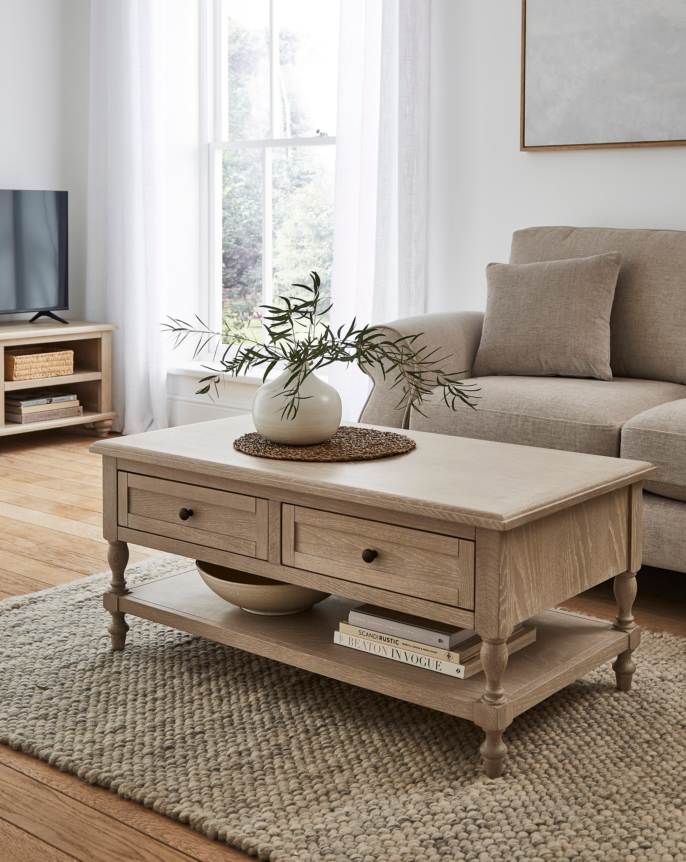 Julipa Imogen Ready Assembled Wooden Coffee Table | Ambrose Wilson