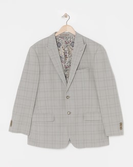 Tailored Check Suit Blazer
