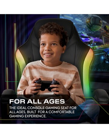 X Rocker Monsoon 4.1 Audio LED Console Gaming Chair - Black