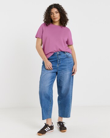 Black, Taupe & Pink 3 Pack Pure Cotton Short Sleeve Slash Neck Tops