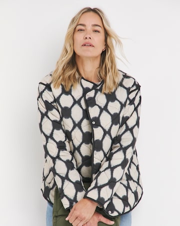 Printed Short Quilt Jacket