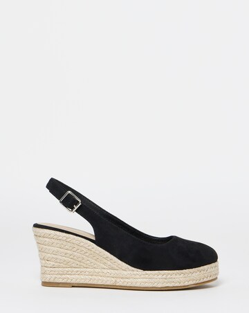 Neo Espadrille Wedge Slingback Shoes - Extra Wide Fit (EEE)