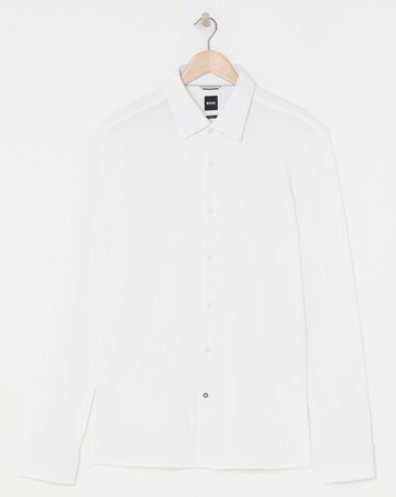 BOSS Slim Fit White Formal Shirt
