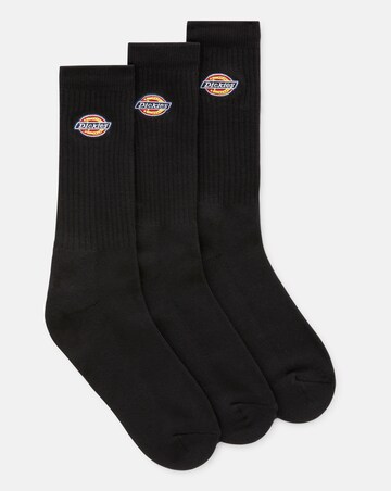 Dickies 3 Pack Valley Grove Socks - Black