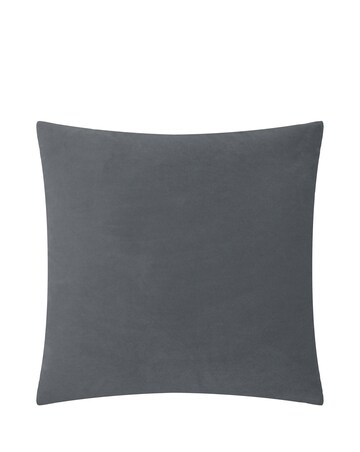 Paoletti Evoke Cut Velvet Large Cushion Cover - Charcoal
