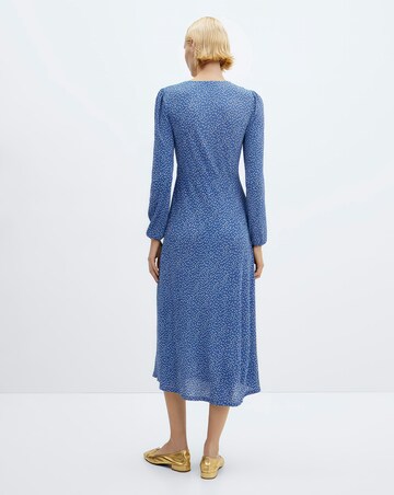 Mango Printed Bow Tie Dress