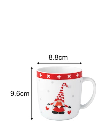 Waterside Set of 4 Nordic Gnome Mugs